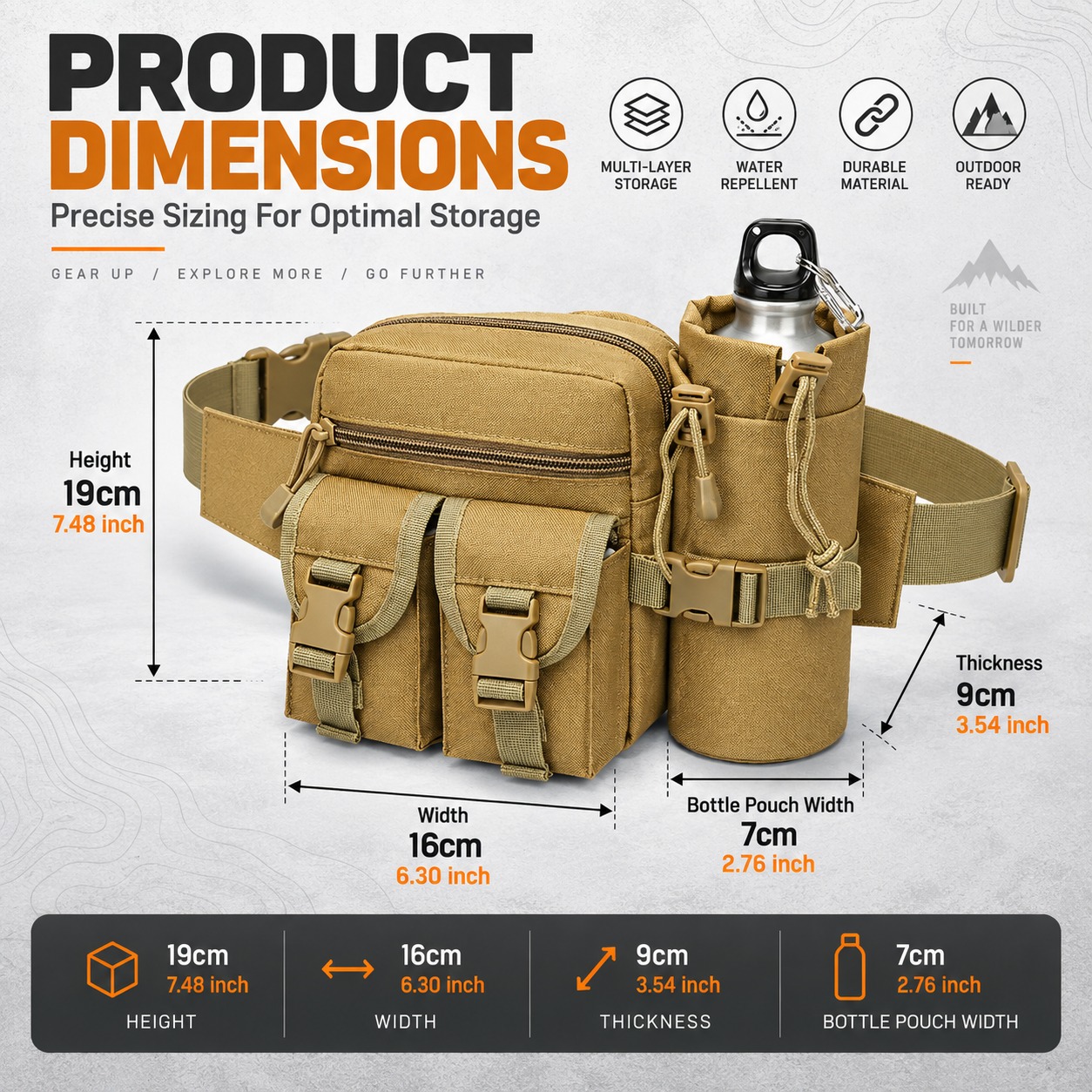 Multifunctional Tactical Fanny - огляд і ціна Hiking Backpack Waterproof